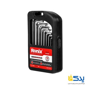 مجموعه 18 عددی آچار آلن و ستاره ای بلند رونیکس مدل RH-2052