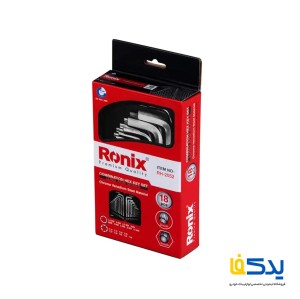 مجموعه 18 عددی آچار آلن و ستاره ای بلند رونیکس مدل RH-2052