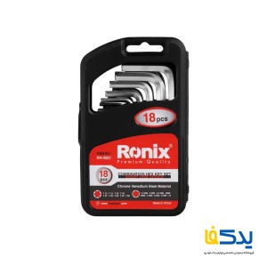 مجموعه 18 عددی آچار آلن و ستاره ای رونیکس مدل RH-2051