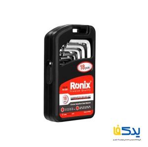 مجموعه 18 عددی آچار آلن و ستاره ای رونیکس مدل RH-2051