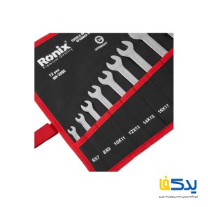 مجموعه 12 عددی آچار دوسر تخت رونیکس مدل RH-2205