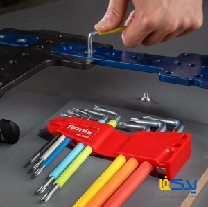 مجموعه 9 عددی آچار آلن ستاره ای بلند رونیکس مدل RH-2043