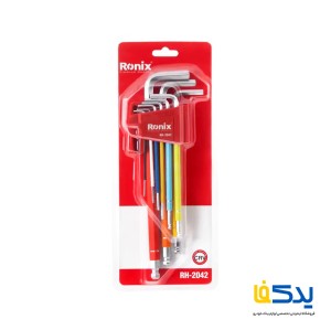 مجموعه 9 عددی آچار آلن بلند رونیکس مدل RH-2042