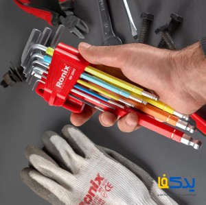 مجموعه 9 عددی آچار آلن بلند رونیکس مدل RH-2042