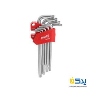 مجموعه 9 عددی آچار آلن ستاره ای بلند رونیکس مدل RH-2036