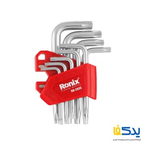 مجموعه 9 عددی آچار آلن ستاره ای کوتاه رونیکس مدل RH-2035