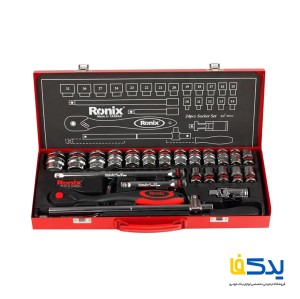 مجموعه 24 عددی آچار بکس رونیکس مدل RH-2624