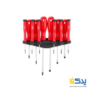 مجموعه 12 عددی پیچ گوشتی و پیچ گوشتی ساعتی رونیکس مدل RH-2728