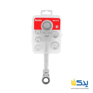 مجموعه آچار جغجغه ای دسته تاشو رونیکس مدل RH-2172