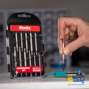 مجموعه 12 عددی پیچ گوشتی ساعتی رونیکس مدل RH-2713