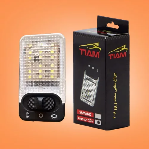 چراغ سقف پژو 206 ال ای دی برند تیام