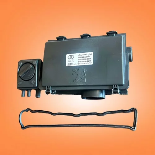 درب سوپاپ کامل پژو 405 طرح جدید فلزی با قالپاق سوپاپ برند توان قطعه