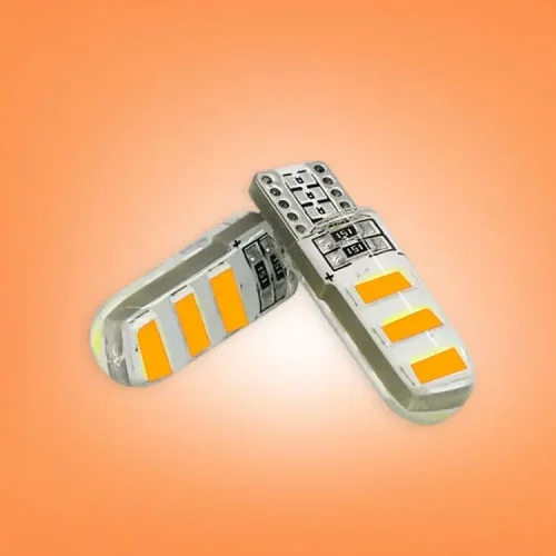 لامپ اس ام دی 6 تایی ژله ای 12 ولت انبه ای برند سام اسپرت