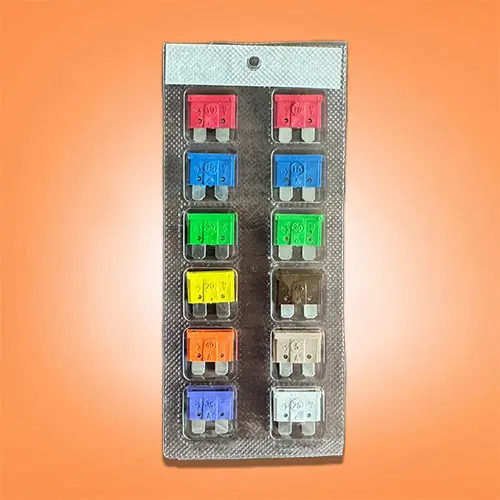 پک ۱۲ عددی فیوز خودرو R.B.CO | رنگی و متنوع با آمپراژ کامل برای انواع خودرو