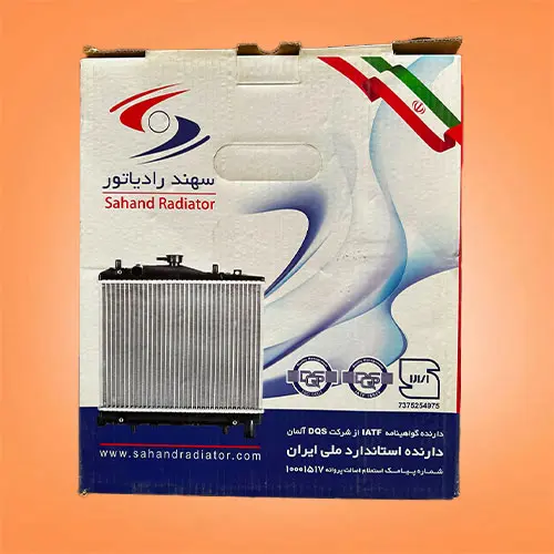 رادیاتور آب پراید برند سهند | کیفیت OEM، انتقال حرارت بالا و دوام مناسب