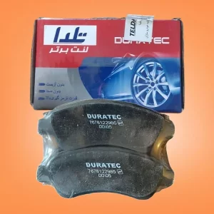 لنت ترمز جلو پژو 206 تیپ 5 با صفحه صدا گیر برند تلدا