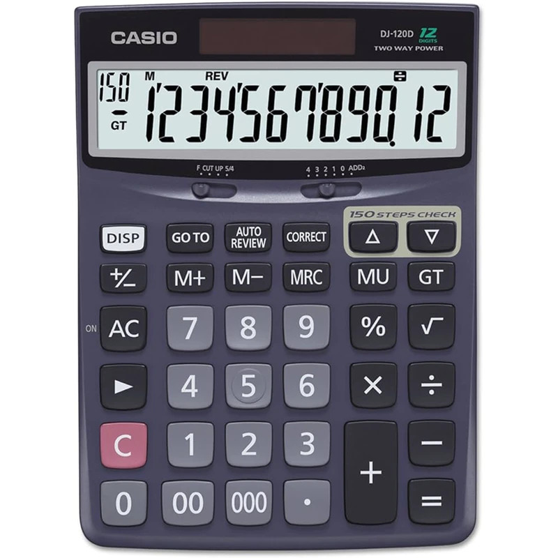 ماشین‌حساب رومیزی کاسیو مدل CASIO DJ-120-D