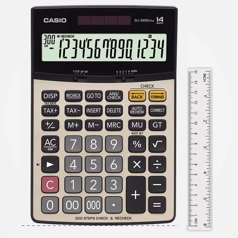 ماشین‌حساب رومیزی اداری CASIO DJ-240D Plus