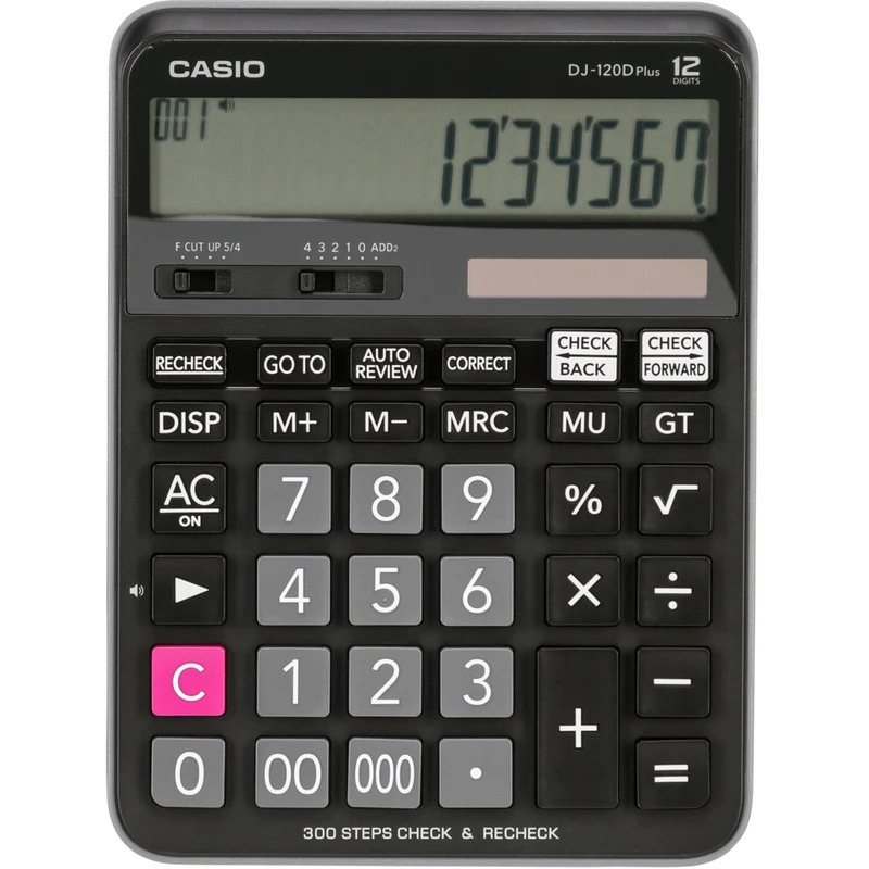ماشین‌حساب رومیزی اداری کاسیو CASIO DJ-120D Plus