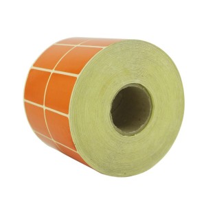 لیبل PVC نارنجی دو ردیفه 51×34 -3000 عددی