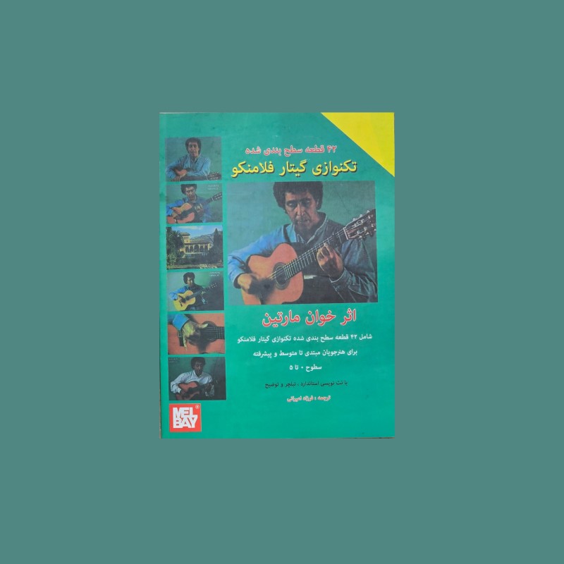 42 قطعه سطح بندي  شده تكنوازي گيتار فلامنكو