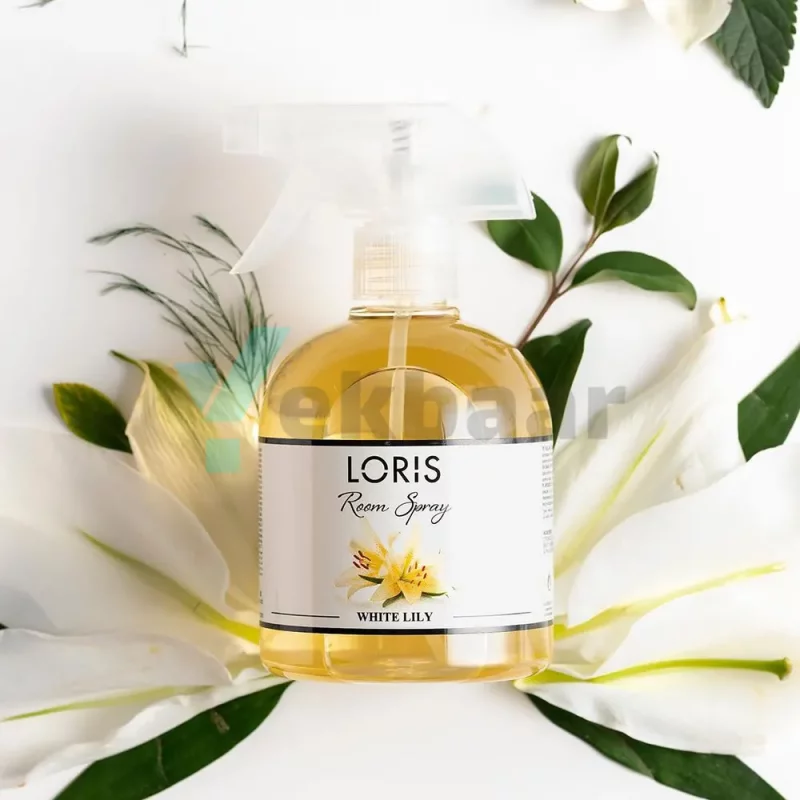 اسپری خوشبو کننده هوا لوریس LORIS مدل وایت لیلی (سوسن سفید) White Lily حجم 500ml