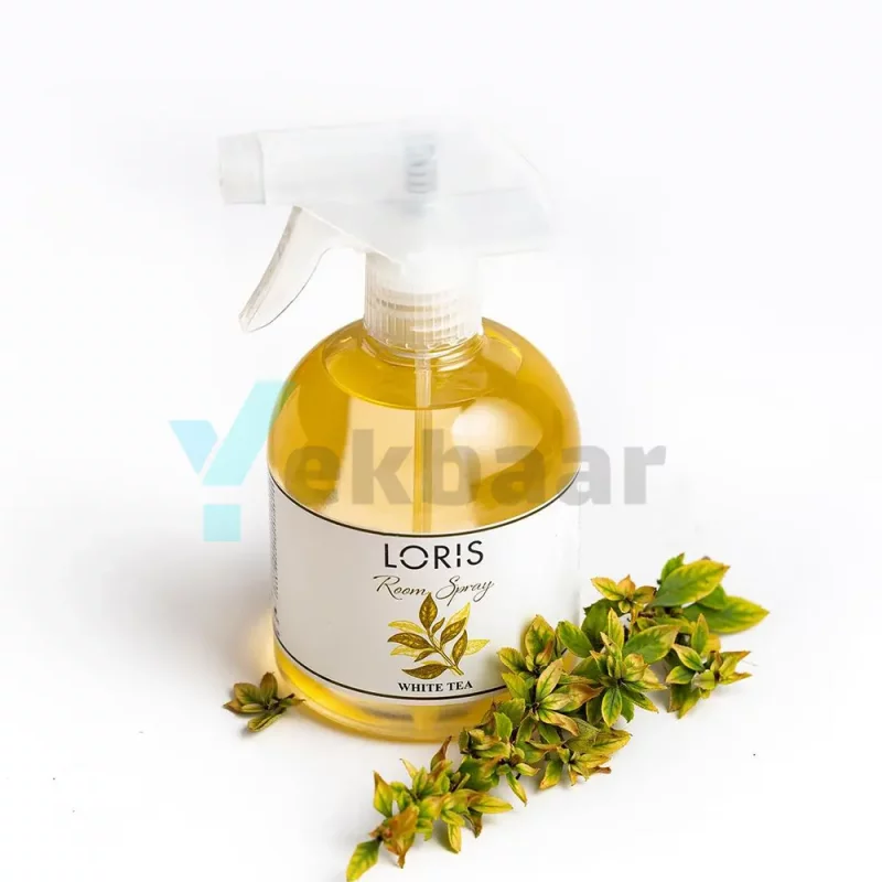 اسپری خوشبو کننده هوا لوریس LORIS مدل چای سفید White Tea وایت تی حجم 500ml