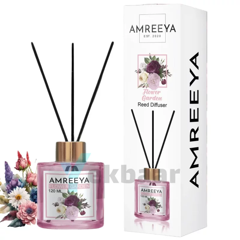 خوشبو کننده هوا آمریا Amreeya رایحه گل باغچه Flower Garden فلاور گاردن حجم 120ml