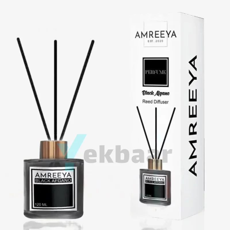 خوشبو کننده هوا آمریا Amreeya رایحه بلک افغان Black Afgano بلک افگانو حجم 120ml