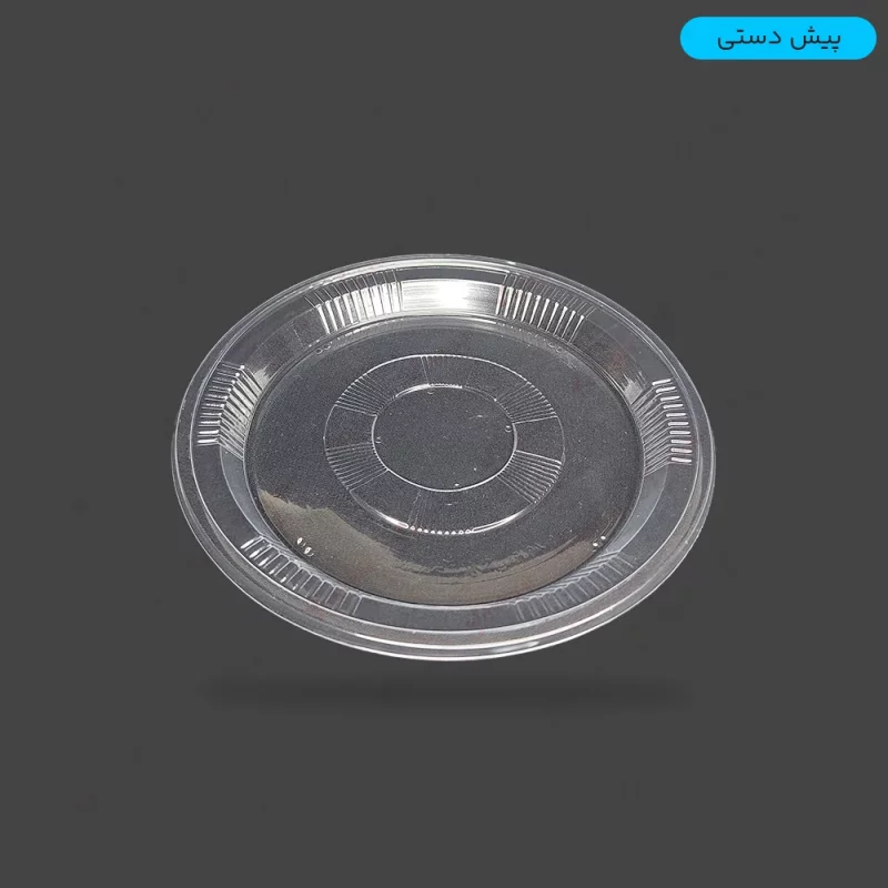 پیش دستی یکبار مصرف - رنگ شفاف  - بسته 25 عدد - ارزان ترین قیمت - ارسال سریع