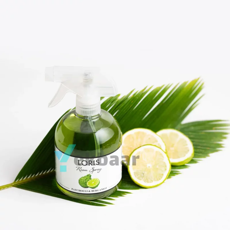 اسپری خوشبو کننده هوا لوریس LORIS مدل پاچولی و ترنج Patchouli & Bergamot پچولی برگاموت حجم 500ml