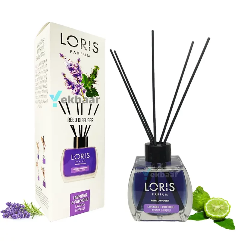 خوشبو کننده هوا لوریس LORIS مدل لوندر و پاچولی Lavender & Patchouli اسطوخودوس حجم 120ml