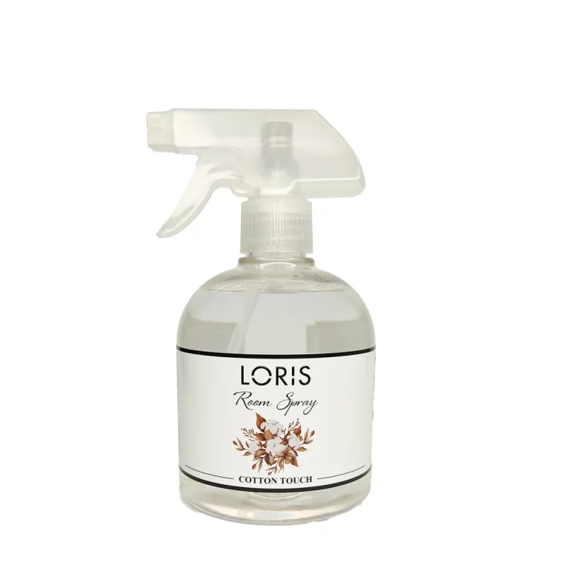 اسپری خوشبو کننده هوا لوریس LORIS مدل پنبه Cotton Touch کتان تاچ حجم 500ml