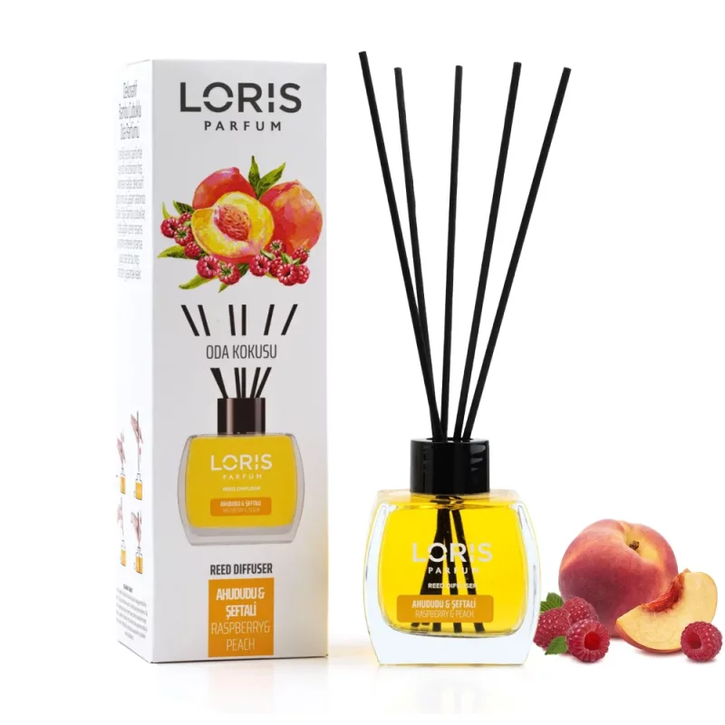خوشبو کننده هوا لوریس LORIS مدل تمشک و هلو Raspberry & Peach (رزبری و پیچ) حجم 120ml - اصل ترکیه