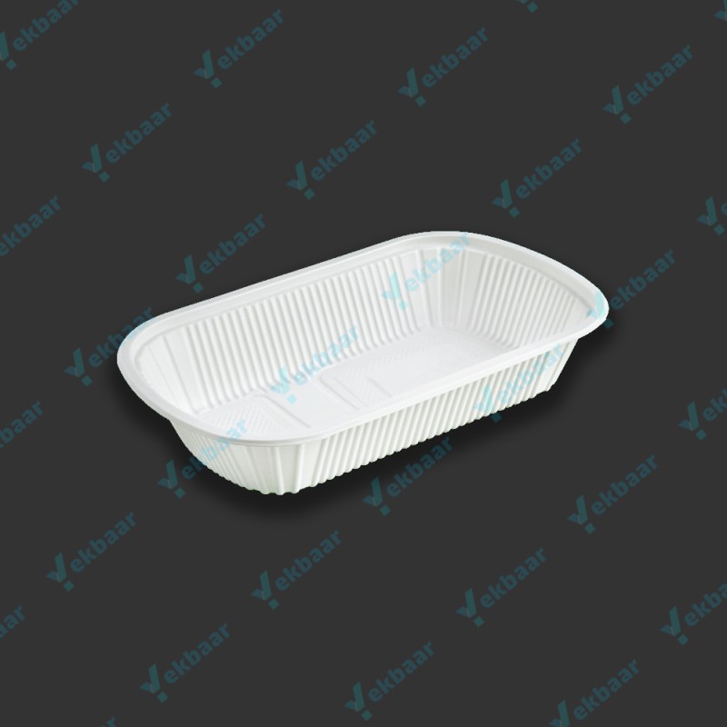 ظرف غذا بیضی گیاهی آملون - بسته 25 عدد