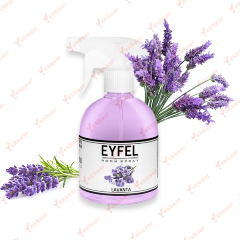 اسپری خوشبو کننده ایفل رایحه اسطوخودوس Lavender لوندر حجم 500ml