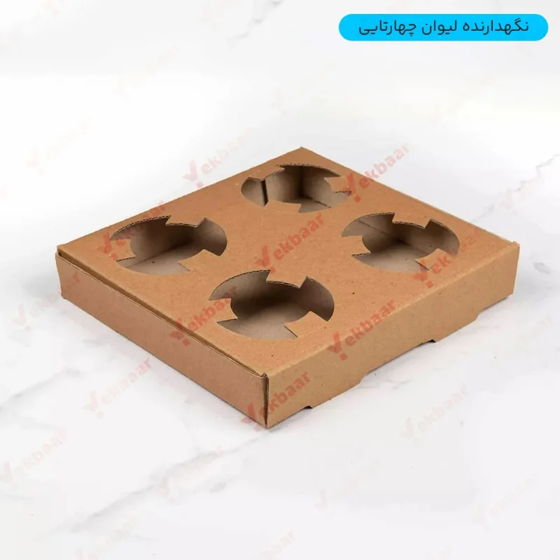 جالیوانی چهار تایی کاپ هولدر بسته 100 عددی قیمت 4800