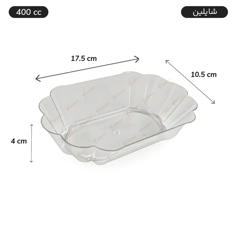 ظرف یکبار مصرف دسری شایلین 400cc تعداد 6