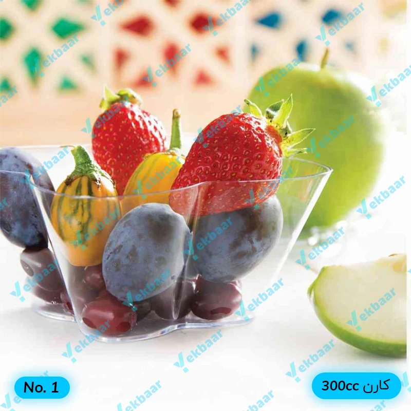 ظرف کارن 300cc شماره یک بسته 6 عدد