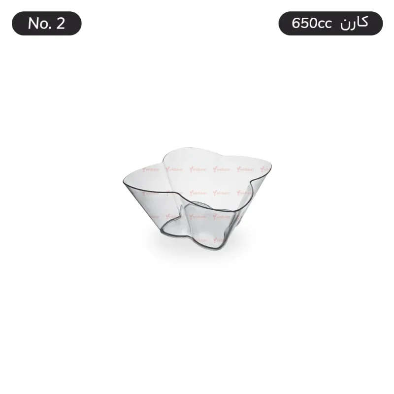 ظرف کارن 650cc شماره دو - 6 عددی