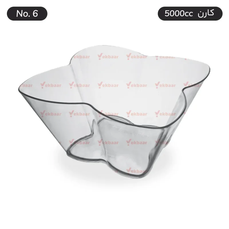 ظرف یکبارمصرف اسنک - مدل کارن شماره شش حجم 5000 سی سی - ارزان ترین قیمت و ارسال سریع