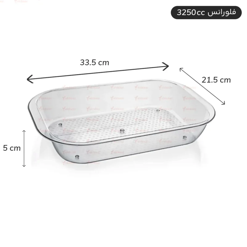 دیس گود یکبار مصرف فلورانس سایز 3250cc یک عددی