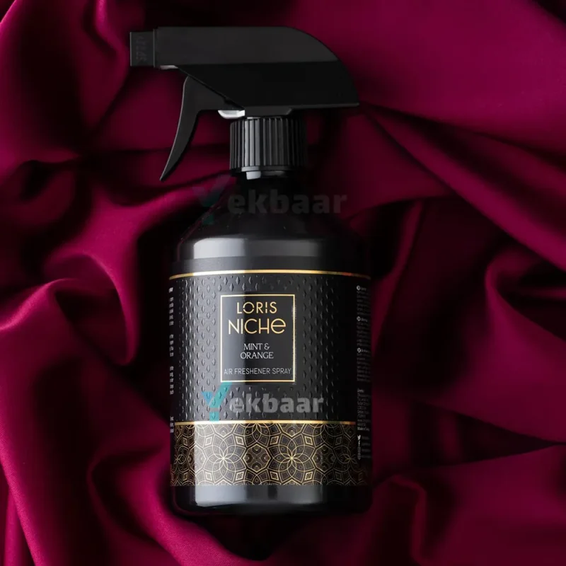 اسپری خوشبو کننده هوا لوریس سری نیش Niche رایحه نعناع و پرتقال Mint & Orange حجم 500 میل
