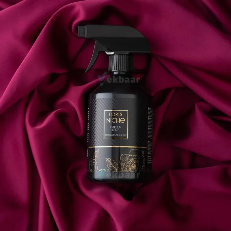 اسپری خوشبو کننده هوا لوریس سری نیش Niche رایحه میوه‌ای و تند Fruity & Spicy حجم 500 میل