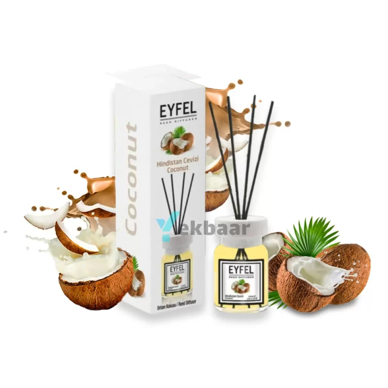 خوشبو کننده هوا ایفل اصل EYFEL رایحه نارگیل Coconut کوکونات حجم 120ml