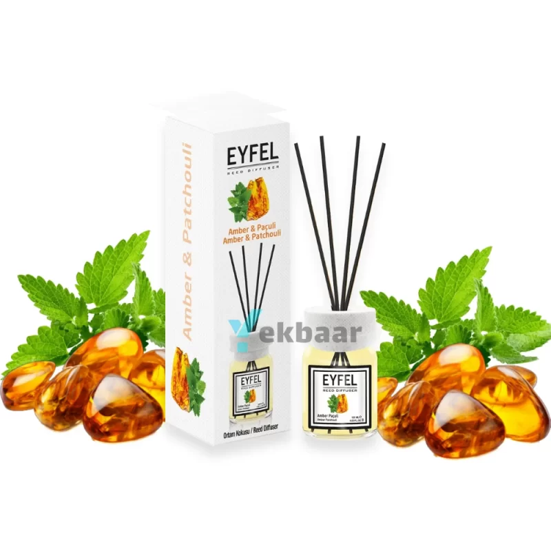 خوشبو کننده هوا ایفل اصل EYFEL رایحه کهربا و پاچولی (امبر و پاچولی) Amber & Patchouli حجم 120ml