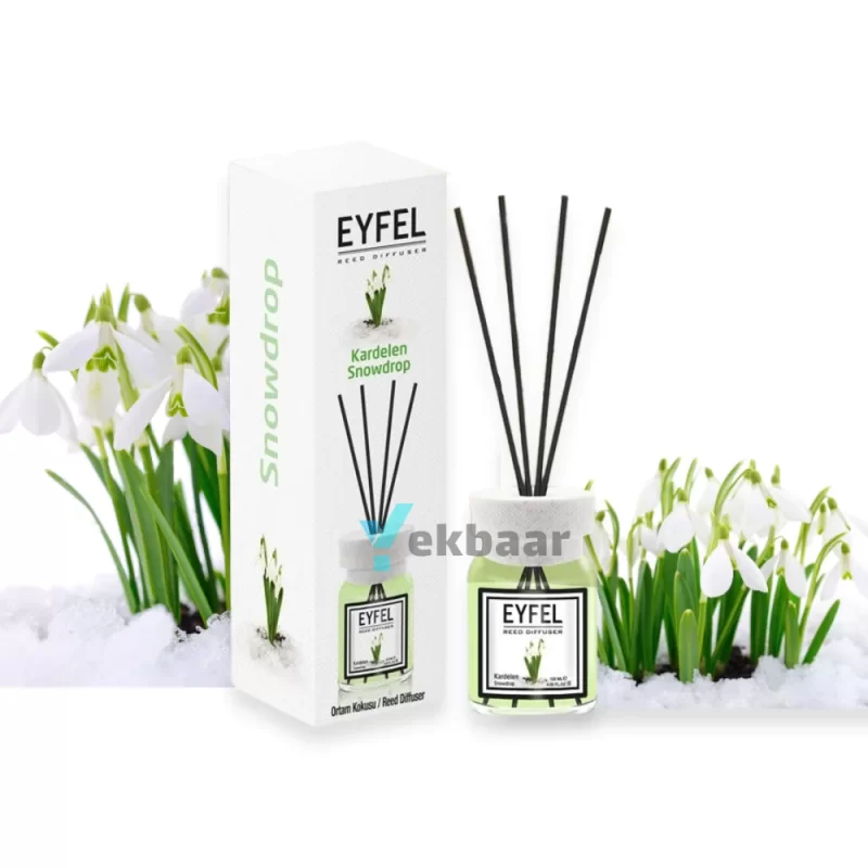 خوشبو کننده هوا ایفل اصل EYFEL رایحه گل یخ (گل برفی) Snowdrop حجم 120ml