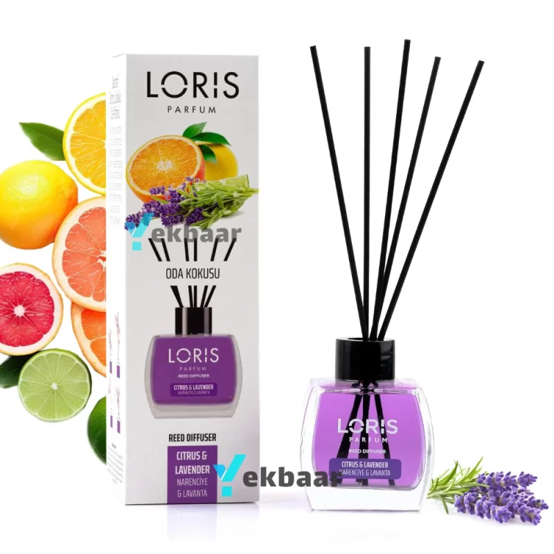 خوشبو کننده هوا لوریس LORIS رایحه اسطوخودوس و مرکبات Citrus & Lavender (سیتروس لوندر) حجم 120ml
