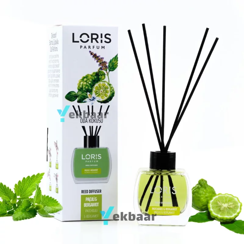 خوشبو کننده هوا لوریس LORIS رایحه پاچولی و ترنج Patchouli & Bergamot پچولی برگاموت حجم 120ml