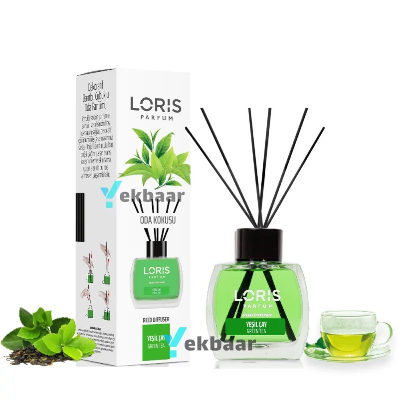 خوشبو کننده هوا لوریس LORIS رایحه چای سبز Green Tea گرین تی حجم 120ml